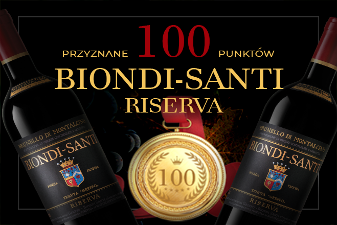 100 punktów w skali Parkera dla Biondi-Santi Brunello di Montalcino!