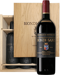 Biondi-Santi Brunello di Montalcino Riserva 2006 - 3 butelki w drewnianej skrzynce