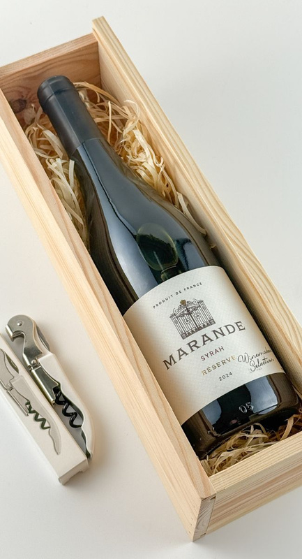 Zestaw prezentowy – Réserve de Marande Syrah + korkociąg