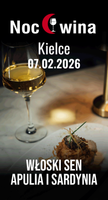 Noc Wina: Włoski sen - Apulia i Sardynia - Kielce 07.02.2026 (19:00)