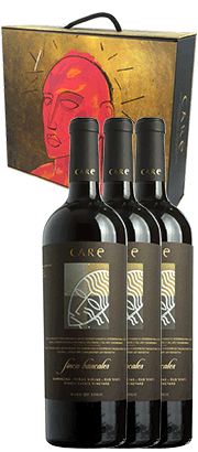 Zestaw prezentowy 3 aragońskich win klasy premium Care Finca Bancales