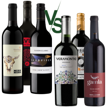 Zestaw dwóch szczepów - Cabernet sauvignon vs Merlot
