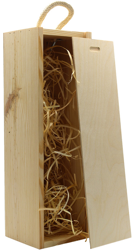 Zasuwana skrzynka na wino - pojedyncza szeroka