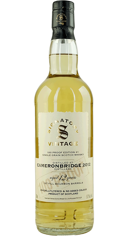 Cameronbridge 2012 12 YO 100 Proof Edition #1 Single Grain Scotch Whisky