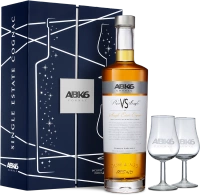 Zestaw świąteczny - koniak ABK6 VS Pure Single Estate z kieliszkami