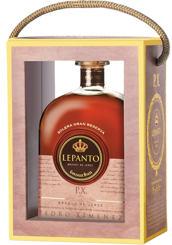 Brandy de Jerez Lepanto Pedro Ximénez Solera Gran Reserva