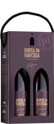 Zestaw portugalskich win Porta da Ravessa Reserva w pudełku prezentowym
