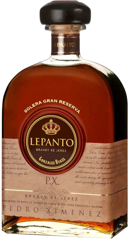 Brandy de Jerez Lepanto Pedro Ximénez Solera Gran Reserva