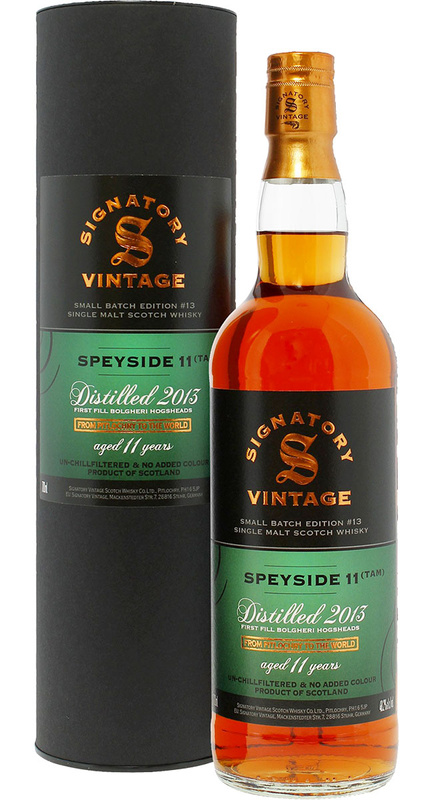 Speyside 2013 11 YO Small Batch Edition # 13 Single Malt Scotch Whisky