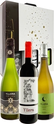 Zestaw trzech win Yllera w prezentowym pudełku