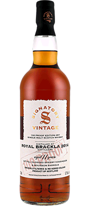 Signatory Vintage Royal Brackla 2014 100 Proof Edition Single Malt Scotch Whisky