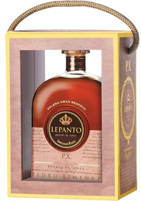 Brandy de Jerez Lepanto Pedro Ximénez Solera Gran Reserva