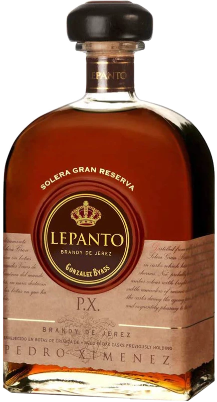 Brandy de Jerez Lepanto Pedro Ximénez Solera Gran Reserva